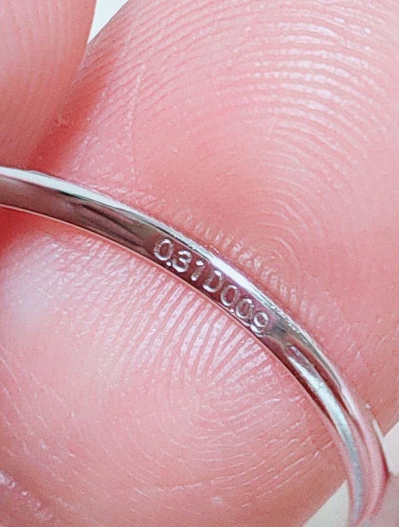 新入荷 未使用品 pt900 天然アクアマリン ダイヤモンド リング