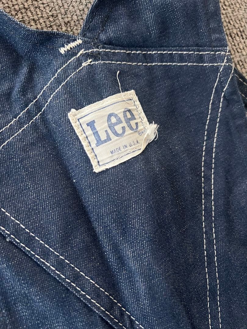 希少 70s Lee ヴィンテージインディゴオーバーオール USA製