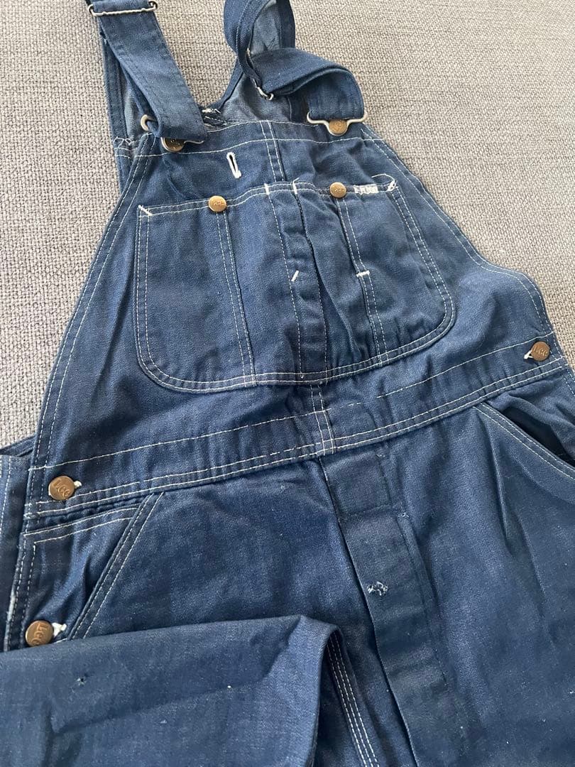 希少 70s Lee ヴィンテージインディゴオーバーオール USA製