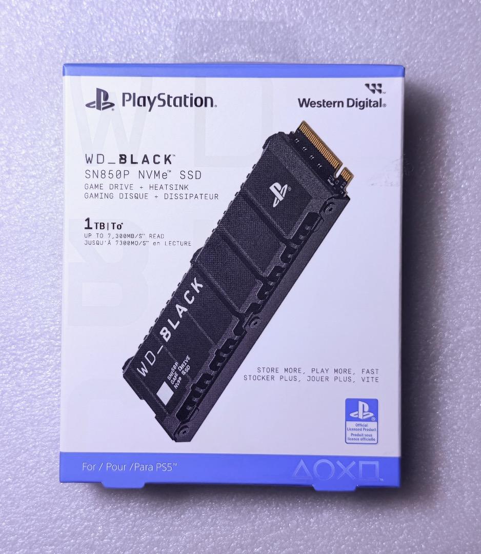WD_BLACK SN850P 1TB SSD Playstation5公式