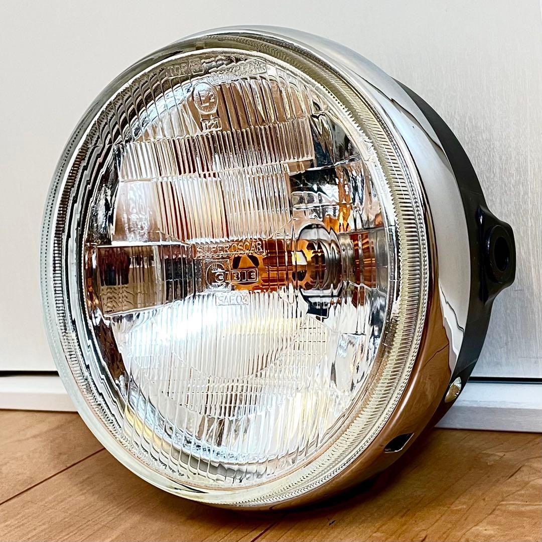当時物 シビエ 凹み ヘッドライト CIBIE 美品 マーシャル