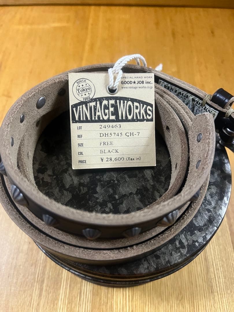 ヴィンテージワークスDH5745 CH-7 ベルト 原宿店限定