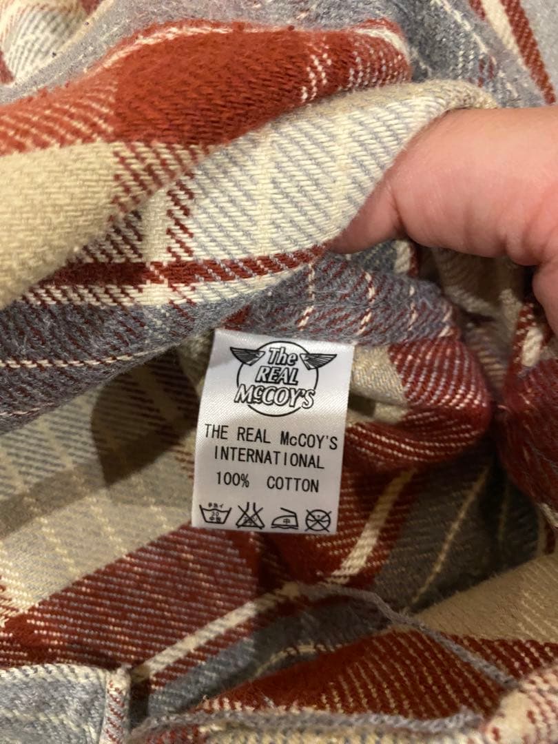 極美品　ザ　リアルマッコイズ　ネルシャツ　16 ウエアハウス