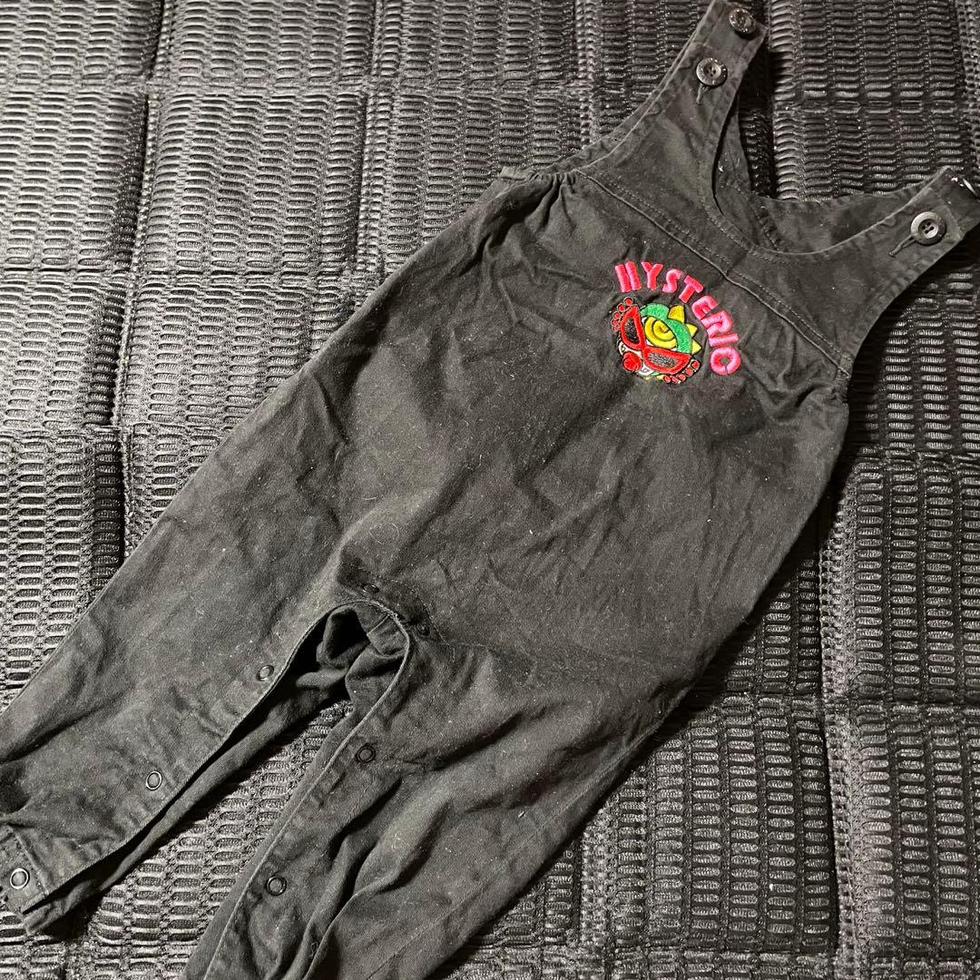 M*M様 ヒスミニ　ミニラ　サロペット 黒 80-90cm