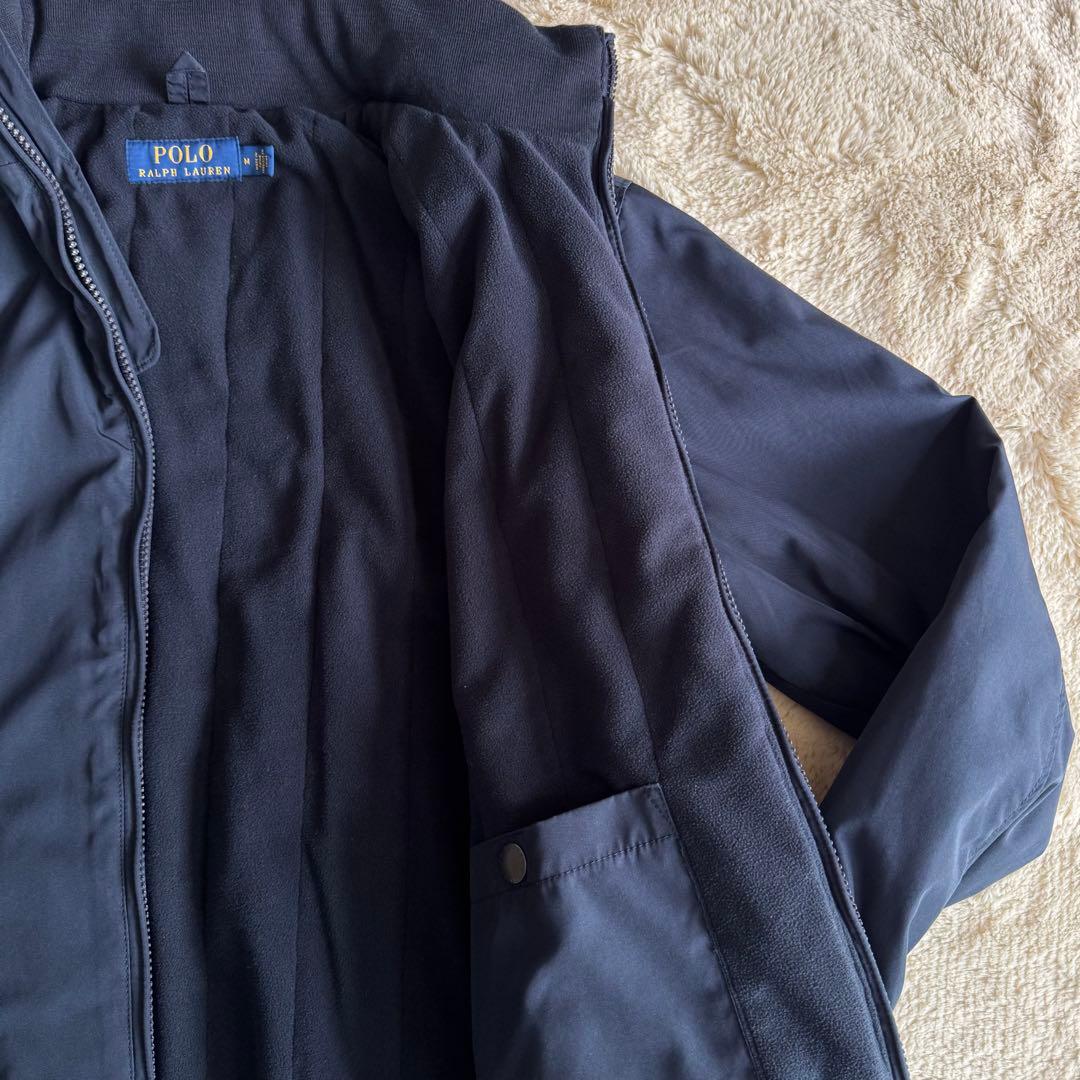 【美品】ポロラルフローレン ジップアップ ブルゾン 裏起毛　中綿入り