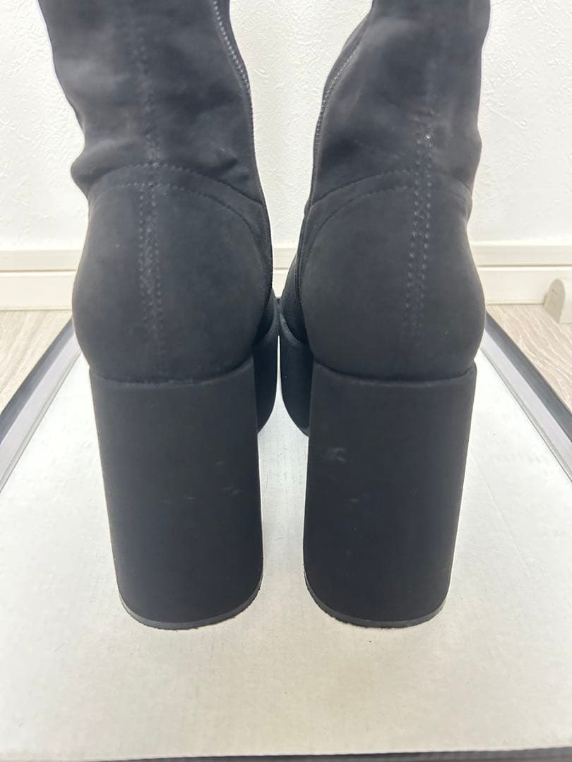 EMODA バルキープランプフィットブーツ ロングブーツ 黒 L