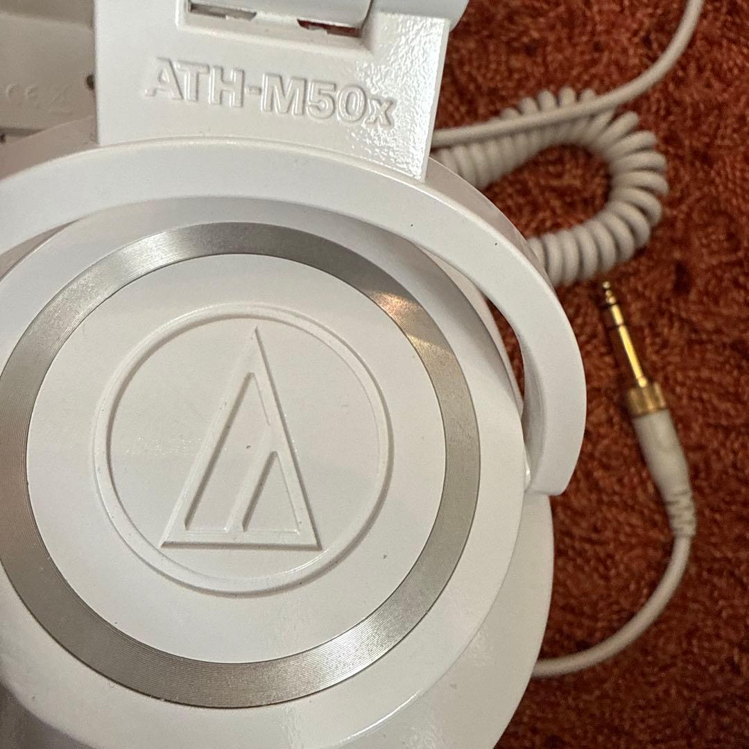 ATH-M50x ホワイト 有線ヘッドホン