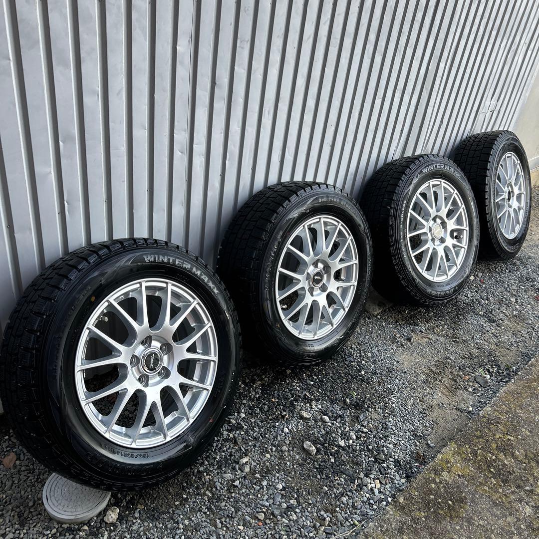 DUNLOP WINTERMAXスタッドレスタイヤ ブリジストンアルミホイール①