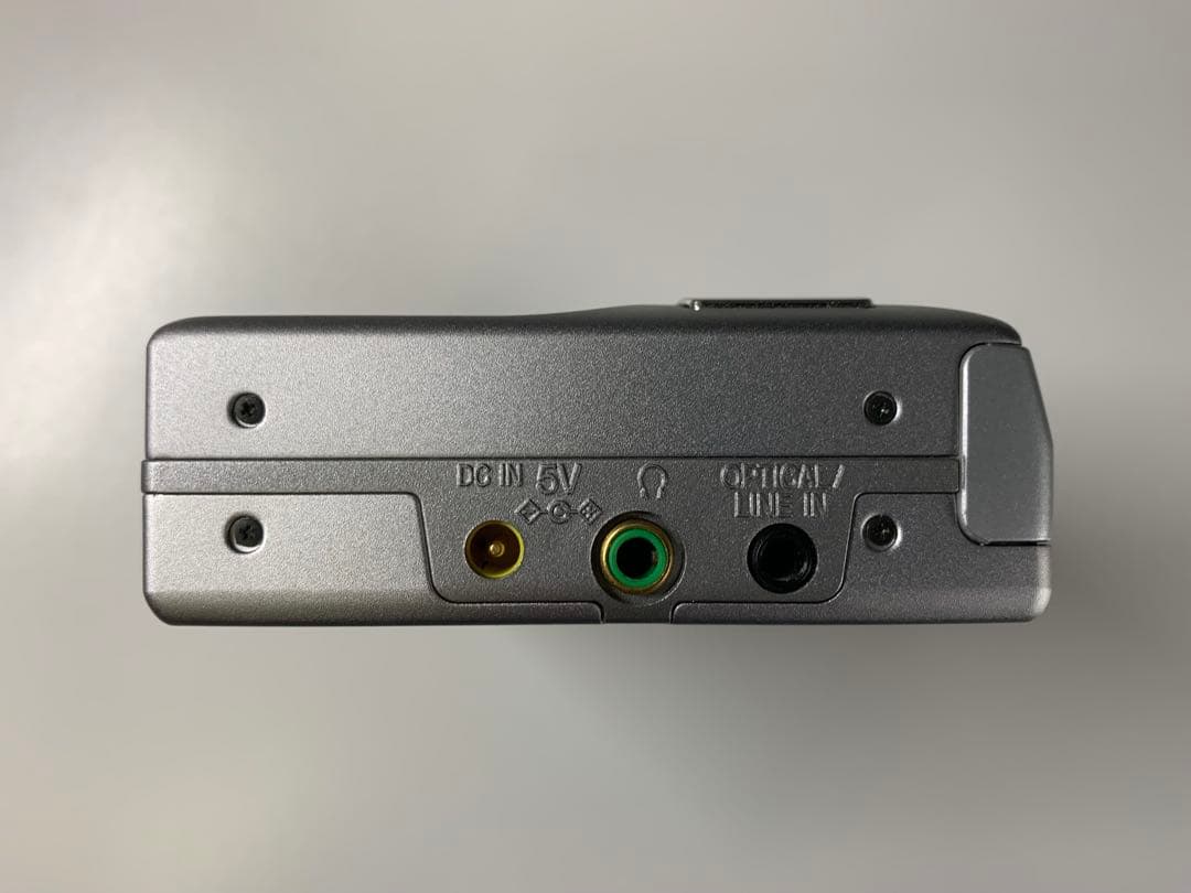 SHARP ポータブルMDレコーダー MD-MS100-S （中古品）