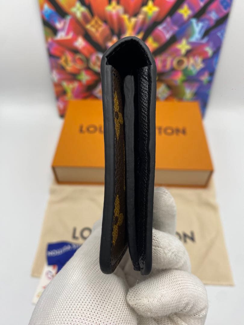 ルイヴィトン モノグラム マカサー ポルトフォイユ タノン 二つ折り 長財布