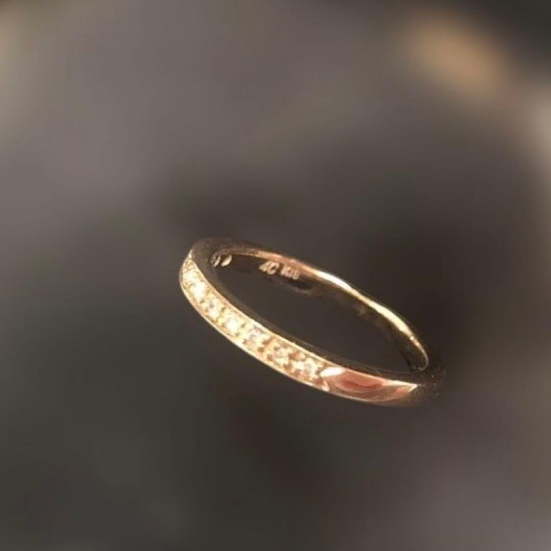 ヨンドシー4°C K18PG ダイヤモンドリング ピンキー#3