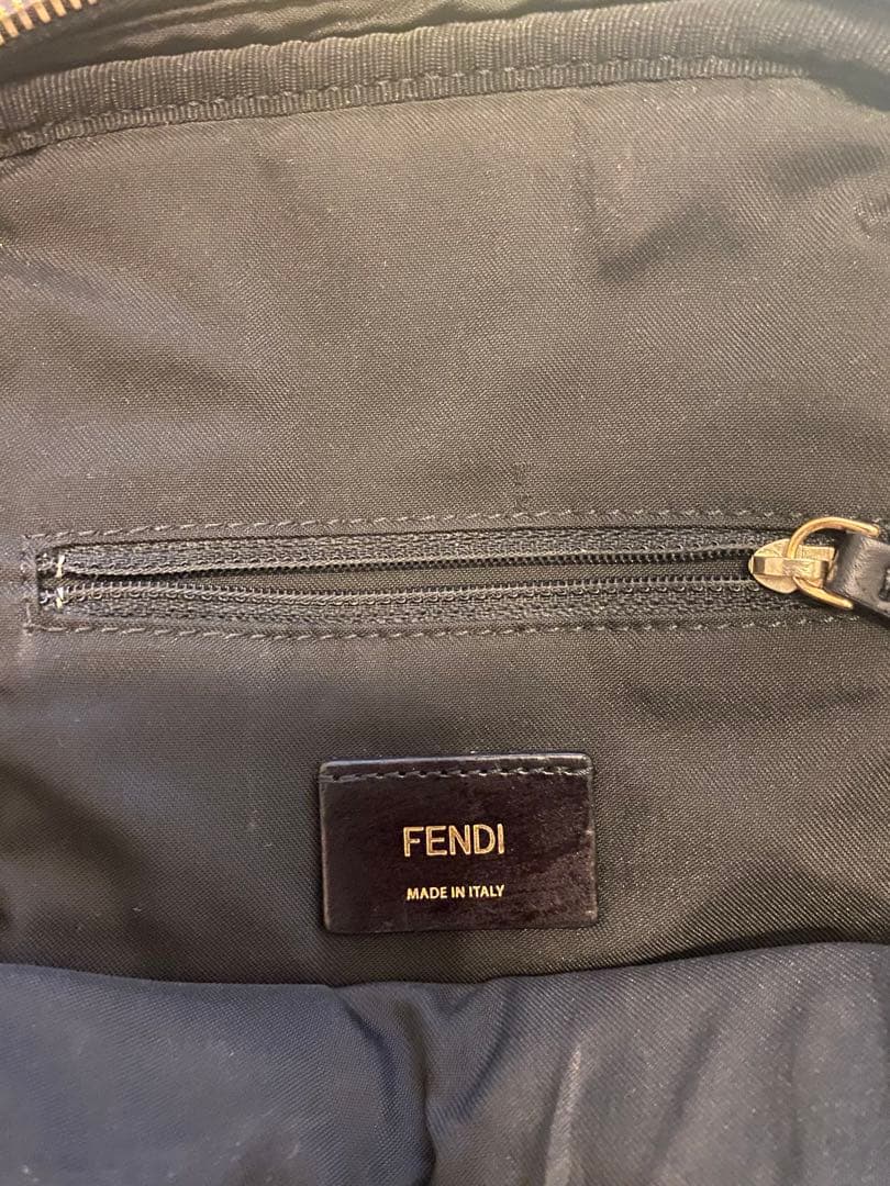 フェンディ バッグ ボディバッグ ベルトバッグ メンズ ブラックナイロン