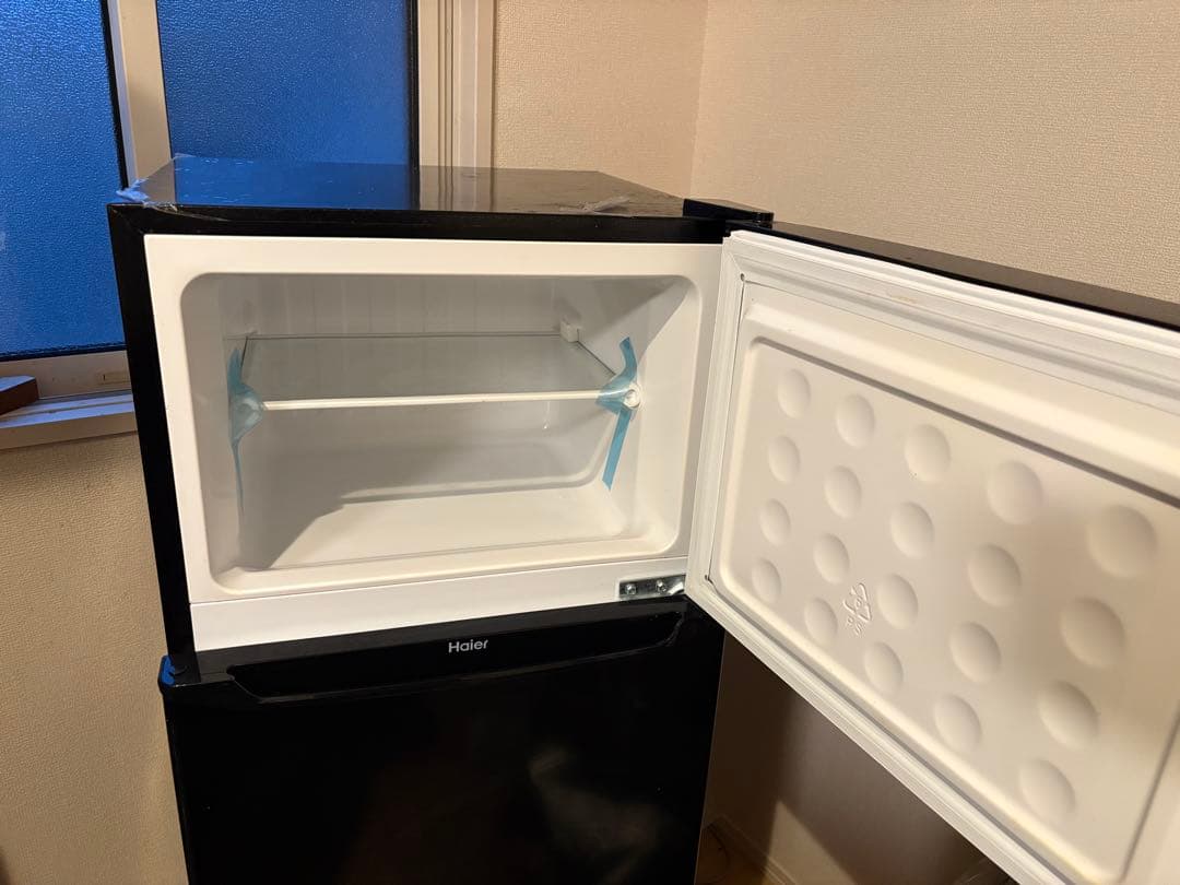 ハイアール　冷蔵庫　130L ブラック　haier