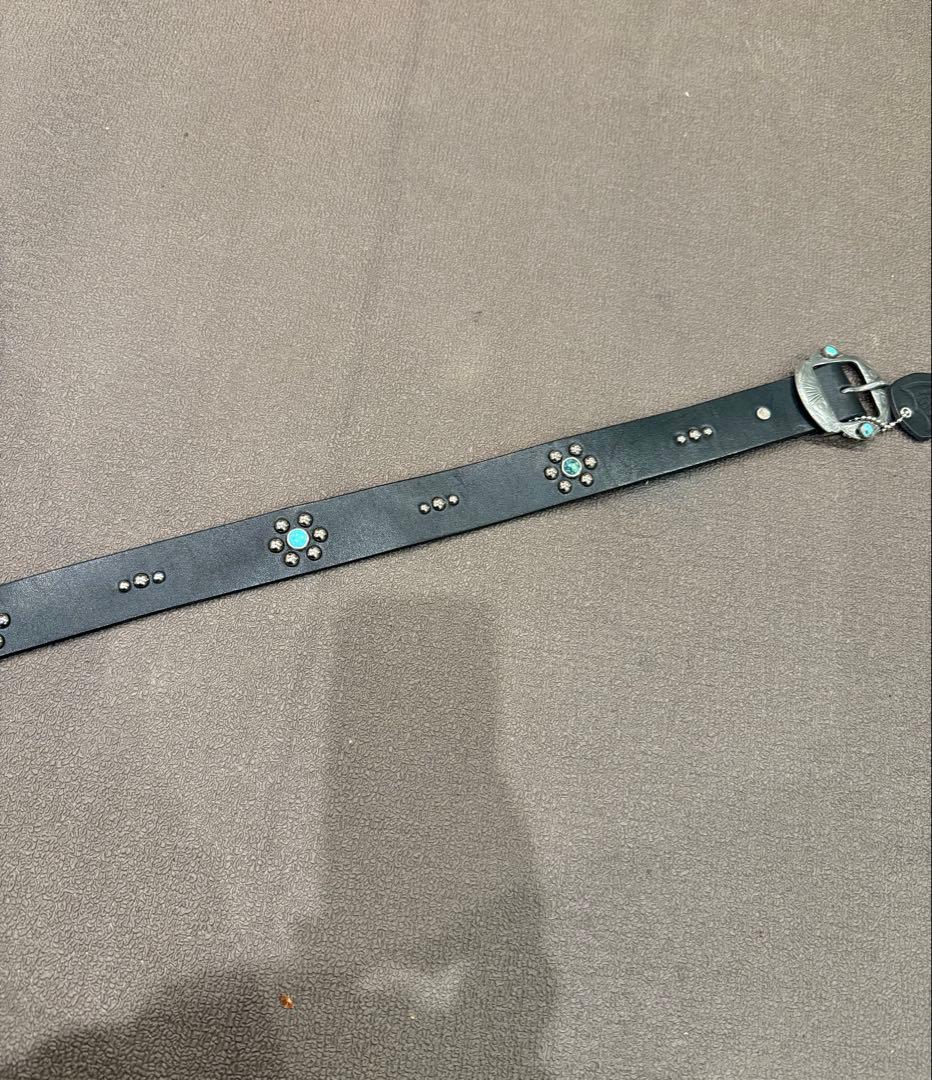 希少HTC ターコイズスタッズベルト(34インチ)