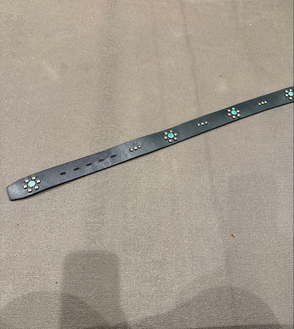 希少HTC ターコイズスタッズベルト(34インチ)