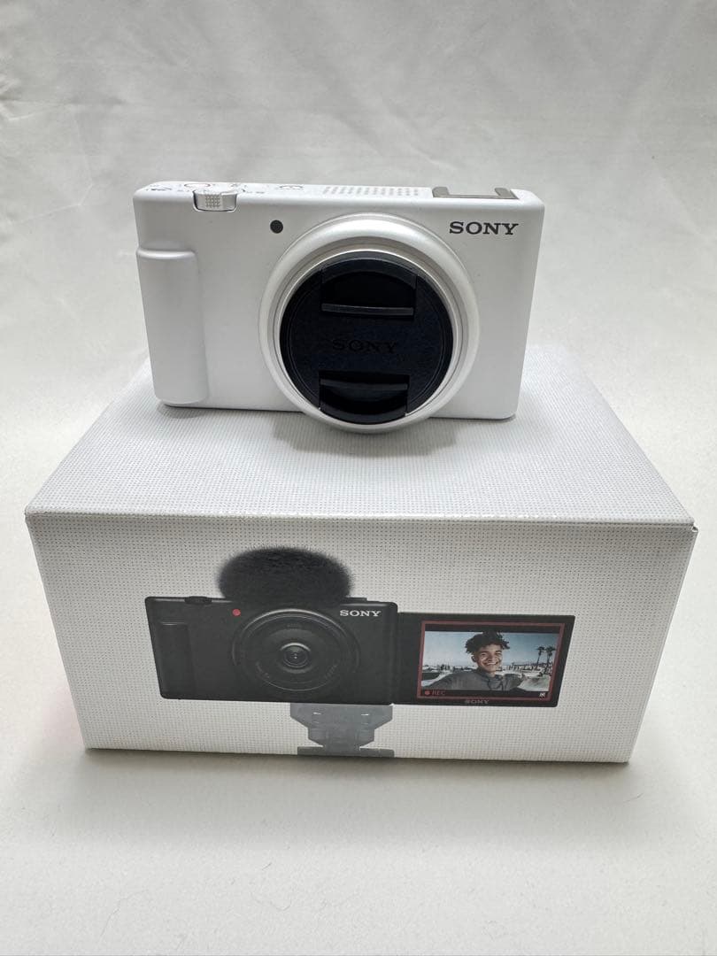 SONY vlogcamZV-1F ホワイトほぼ新品!