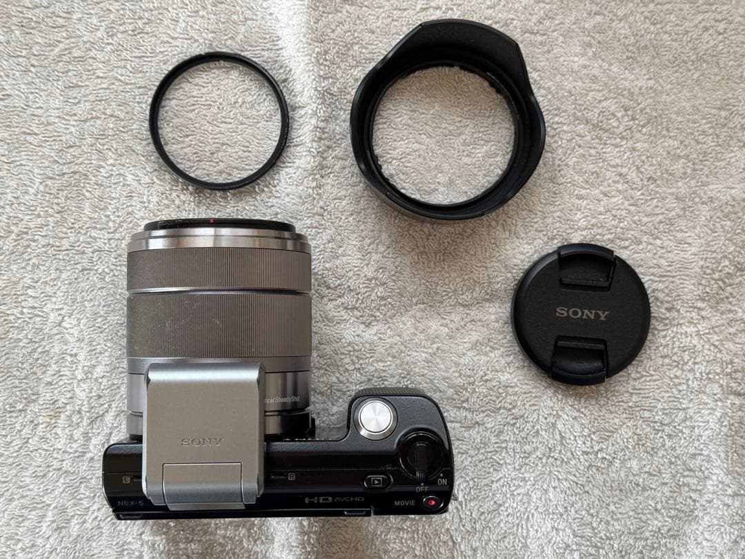 【レンズ付】ソニーNEX−5ブラックαシリーズミラーレス初号機