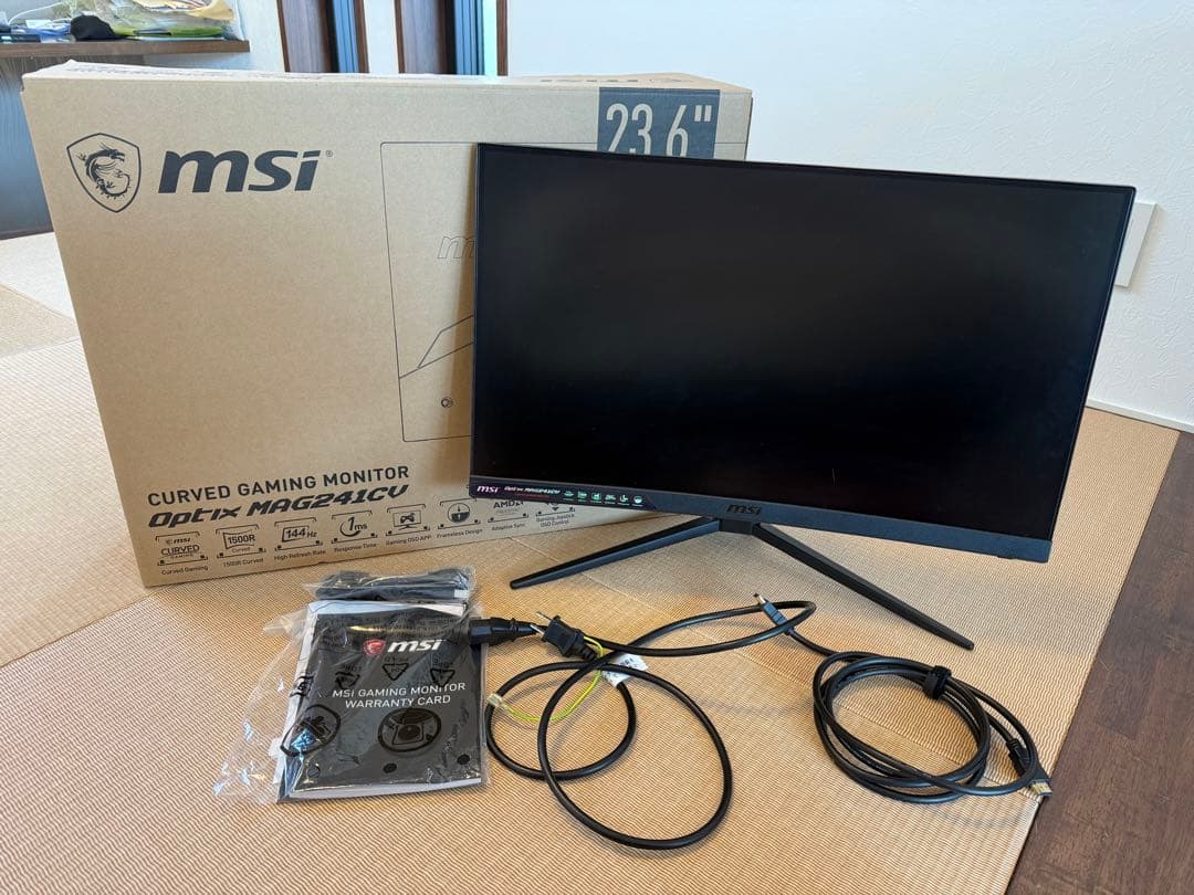 MSI Optix MAG241CV 湾曲パネル採用 ゲーミングモニター