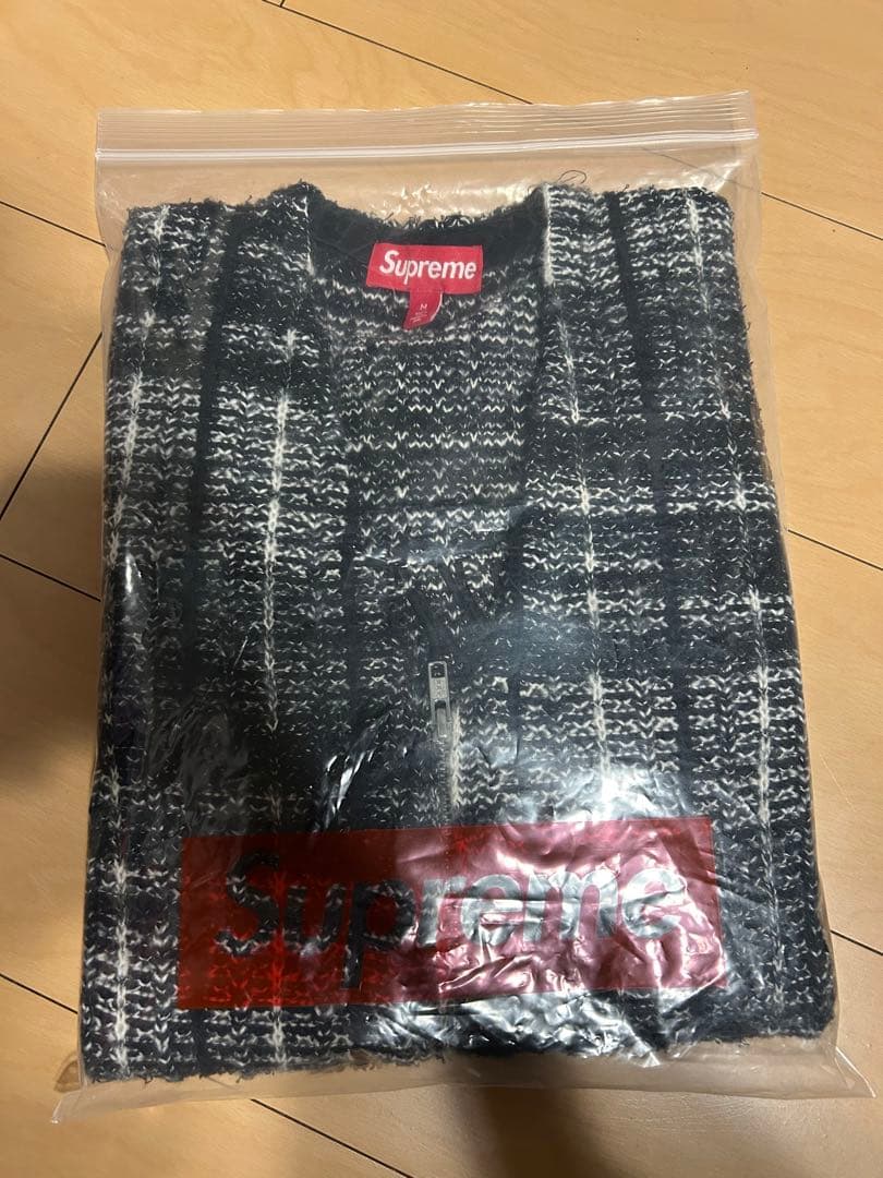 Supreme Speckled Zip Up Sweater Vest 黒M