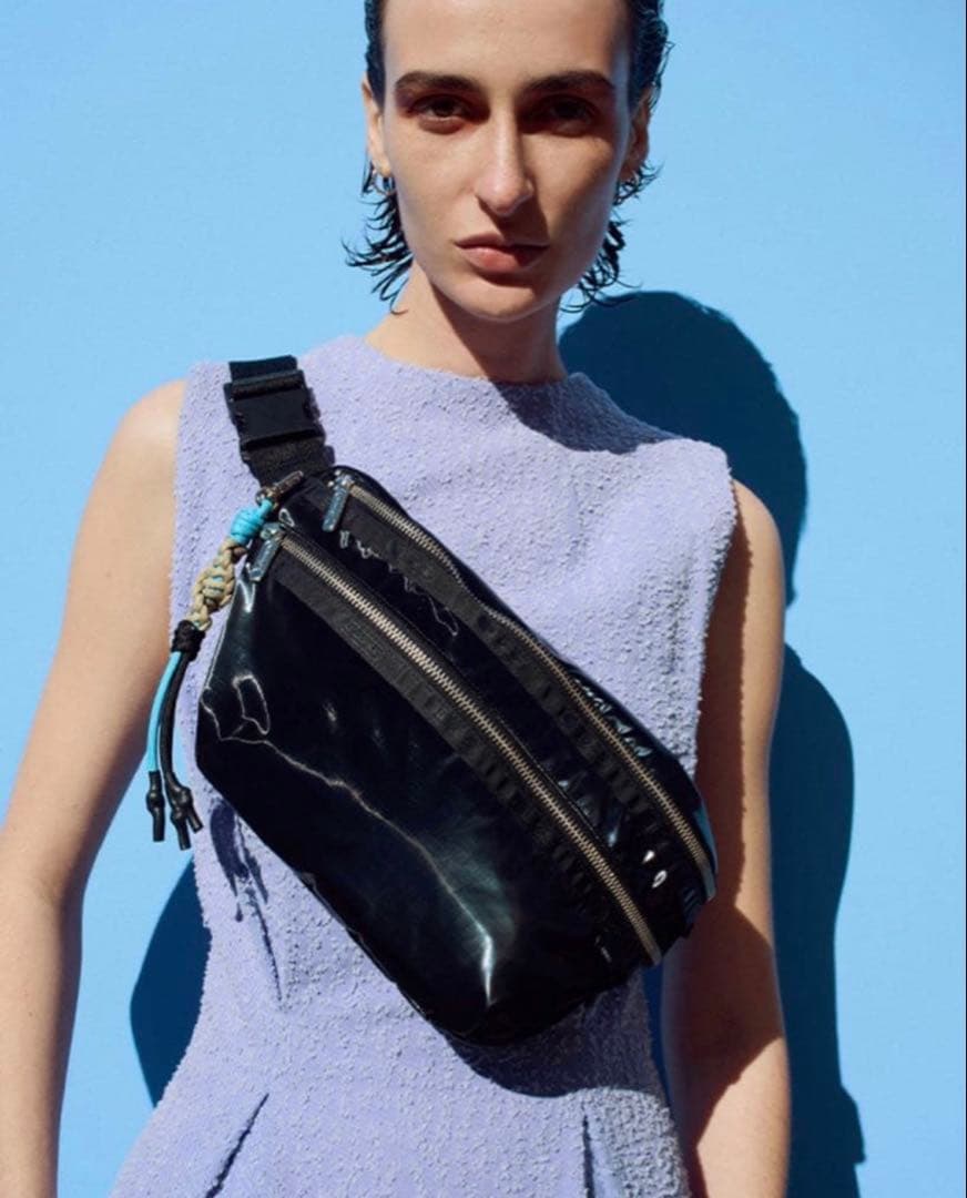 レスポ アメリ　DX BELT BAG W / CHRM ブラック