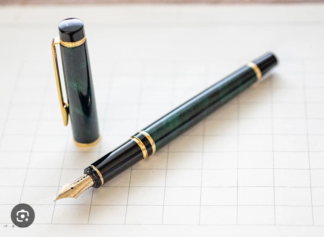 パイロット万年筆グランセ　マーブルグリーン廃盤　PILOT　14K 14金