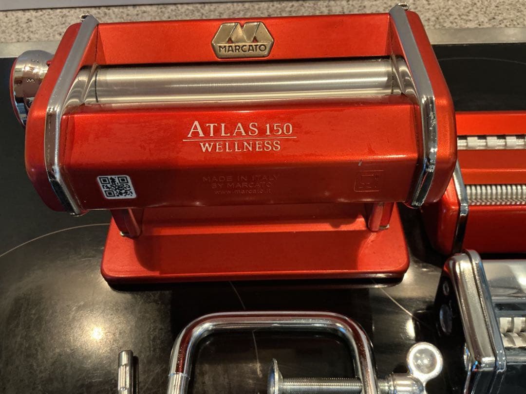 Marcato Atlas150 パスタマシン オレンジ色　マルカート　製麺機