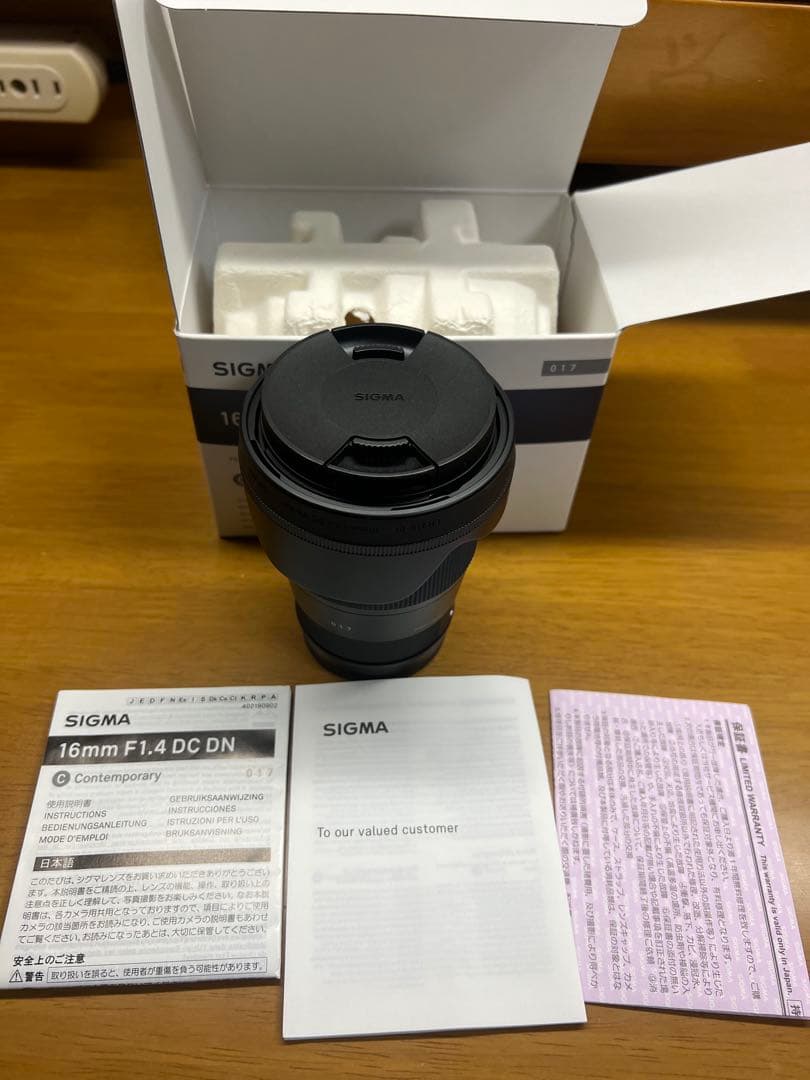 SIGMA 16mm F1.4 DC DN レンズ