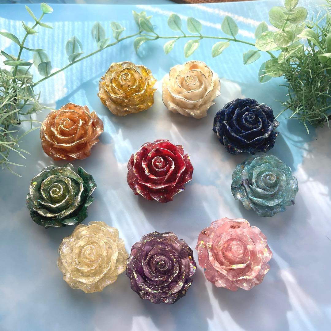 つねりん バラのオルゴナイト