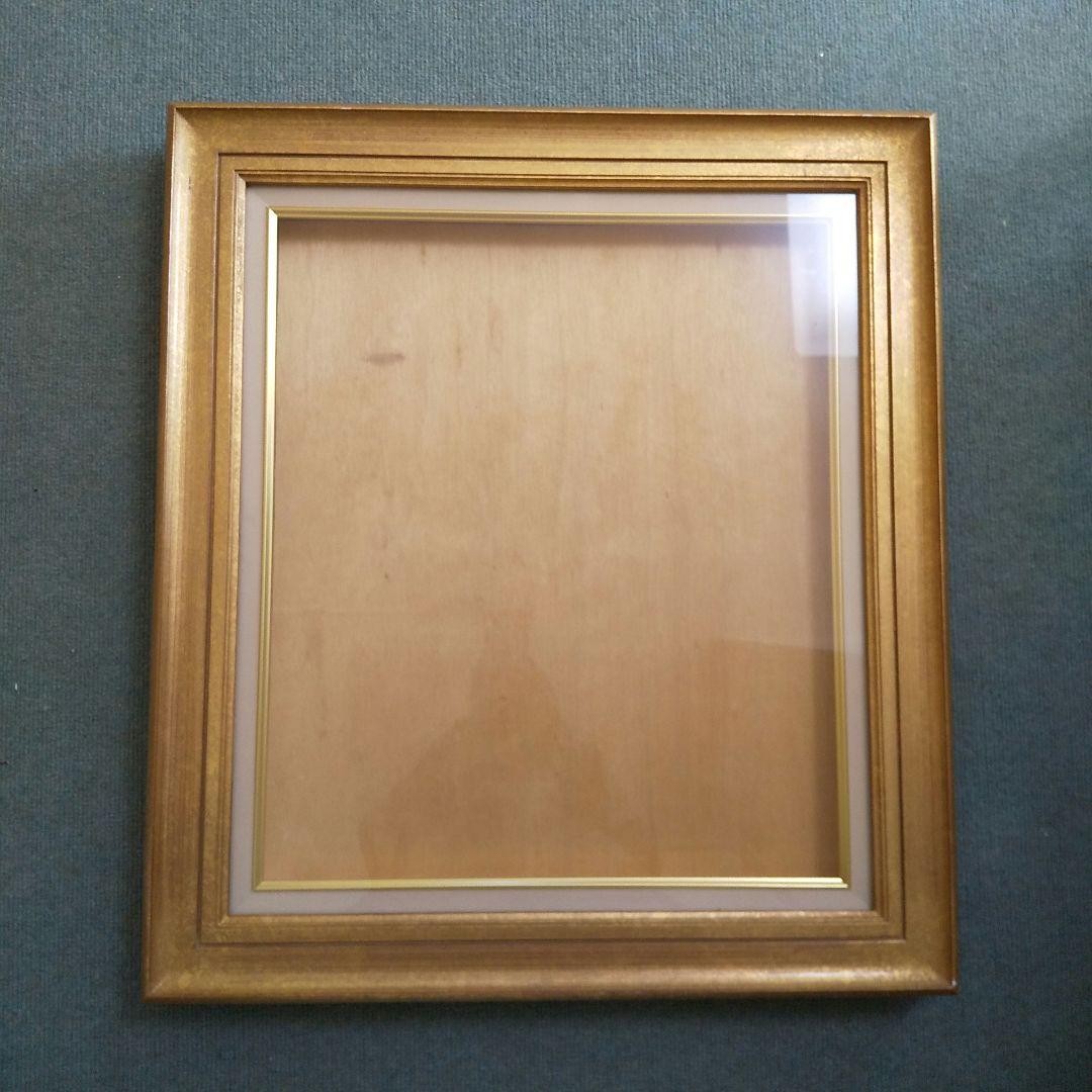 額縁 F10 ゴールド ガラス
