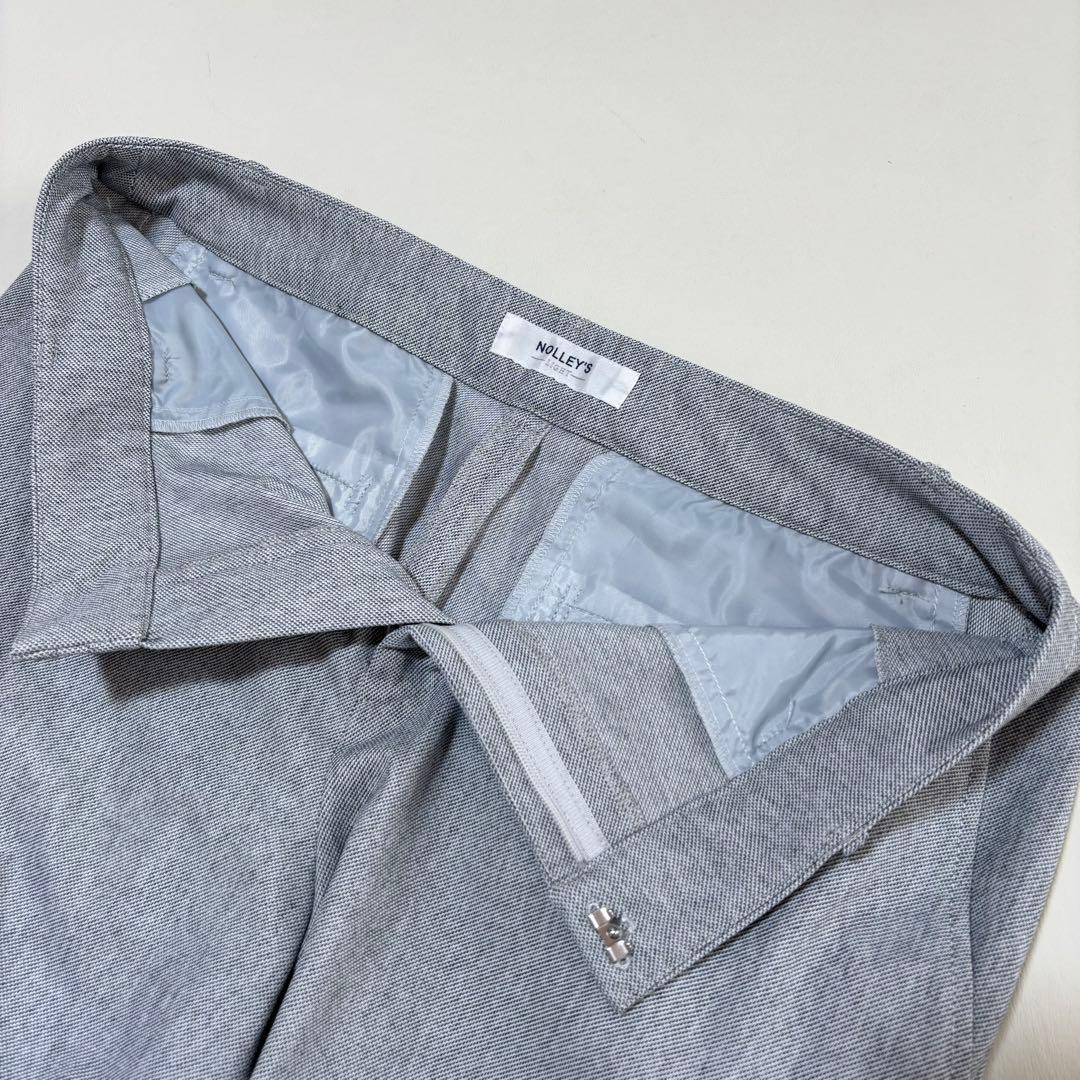 未使用✨️ノーリーズ　セットアップスーツ　春夏　ノーカラーパンツ　グレー　Lサイズ