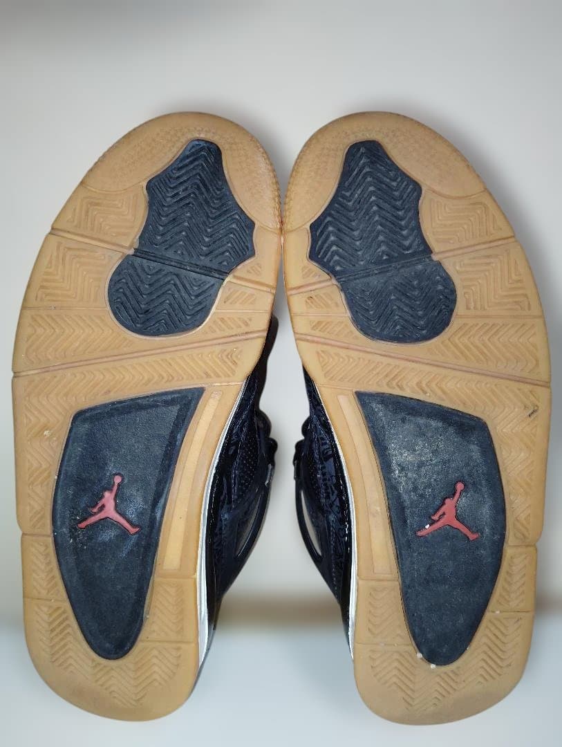 靴 NIKE 27.5cm AIR JORDAN 4 LASER BLACK GUM