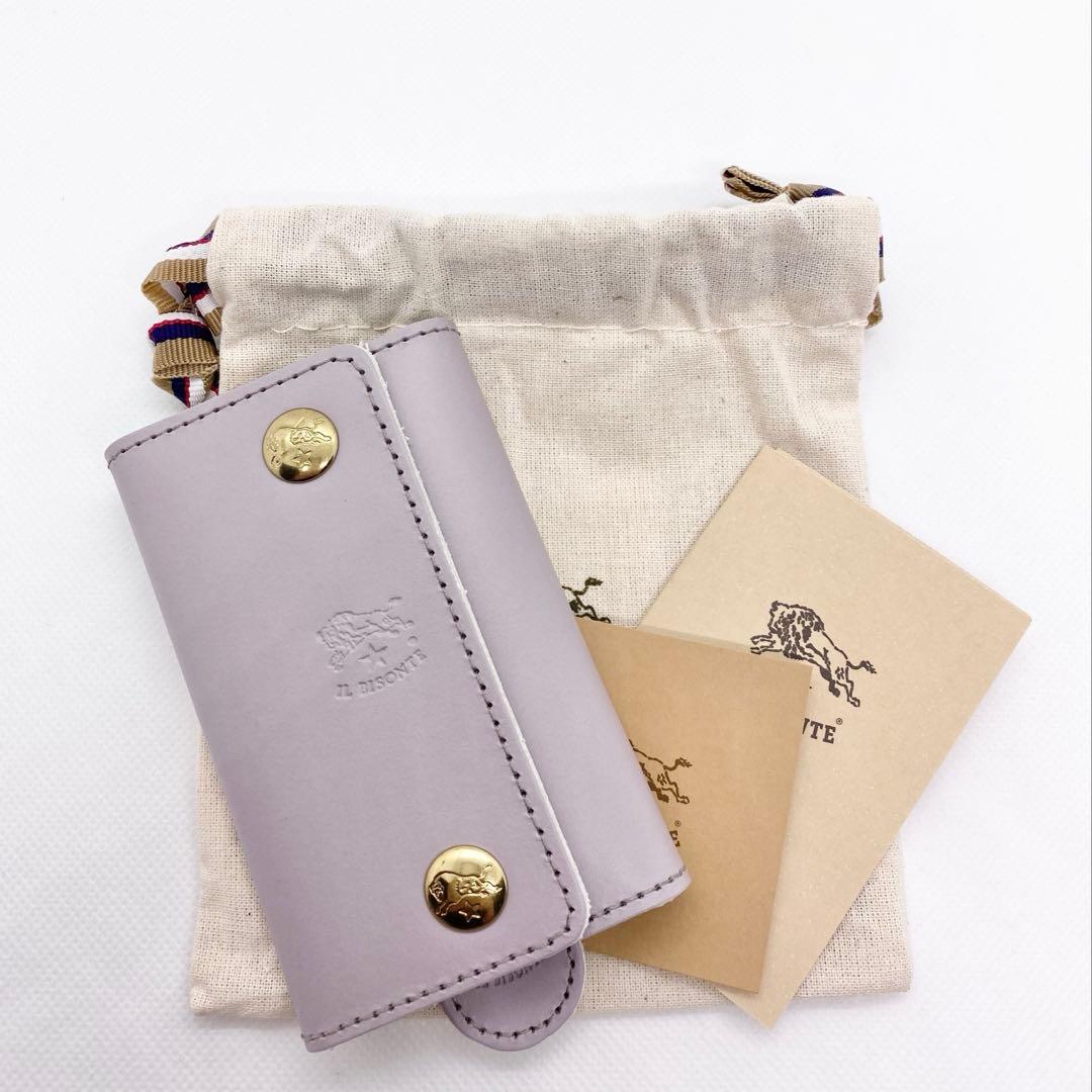 ☆希少未使用☆イルビゾンテ ６連キーケース MALVA マルヴァ ペールアイリス