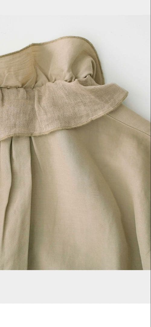 【美品】ネストローブ　コットンリネンツイルダブルカラーシャツ