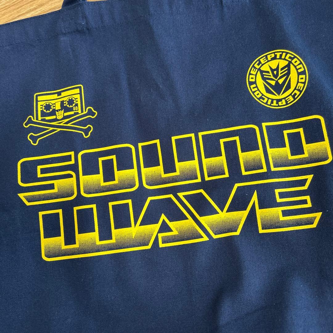 トートバッグ　サウンドウェーブ　トランスフォーマー　ネイビー