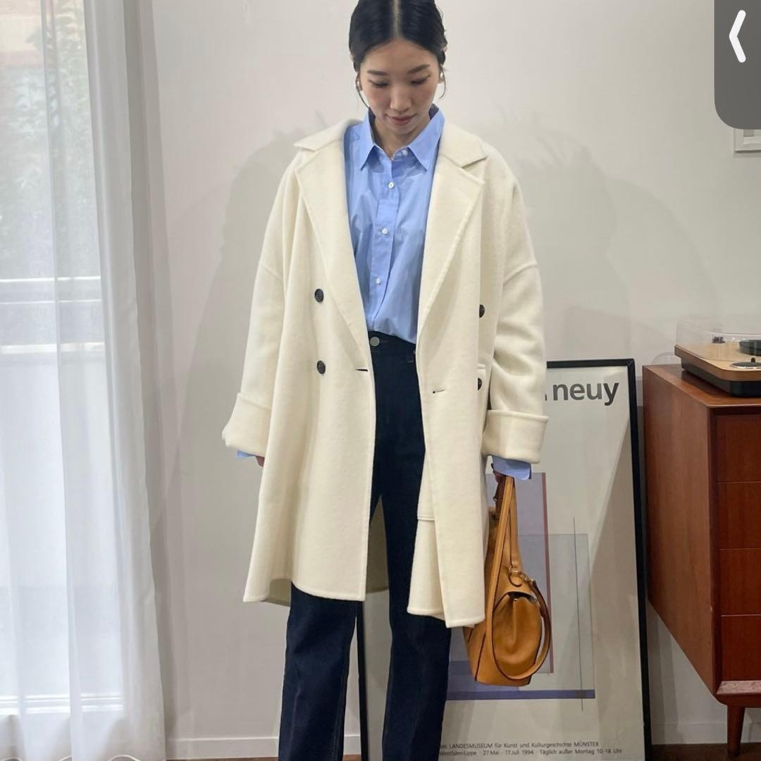 MilaOwen ワイドシルエットダブルブレストコート