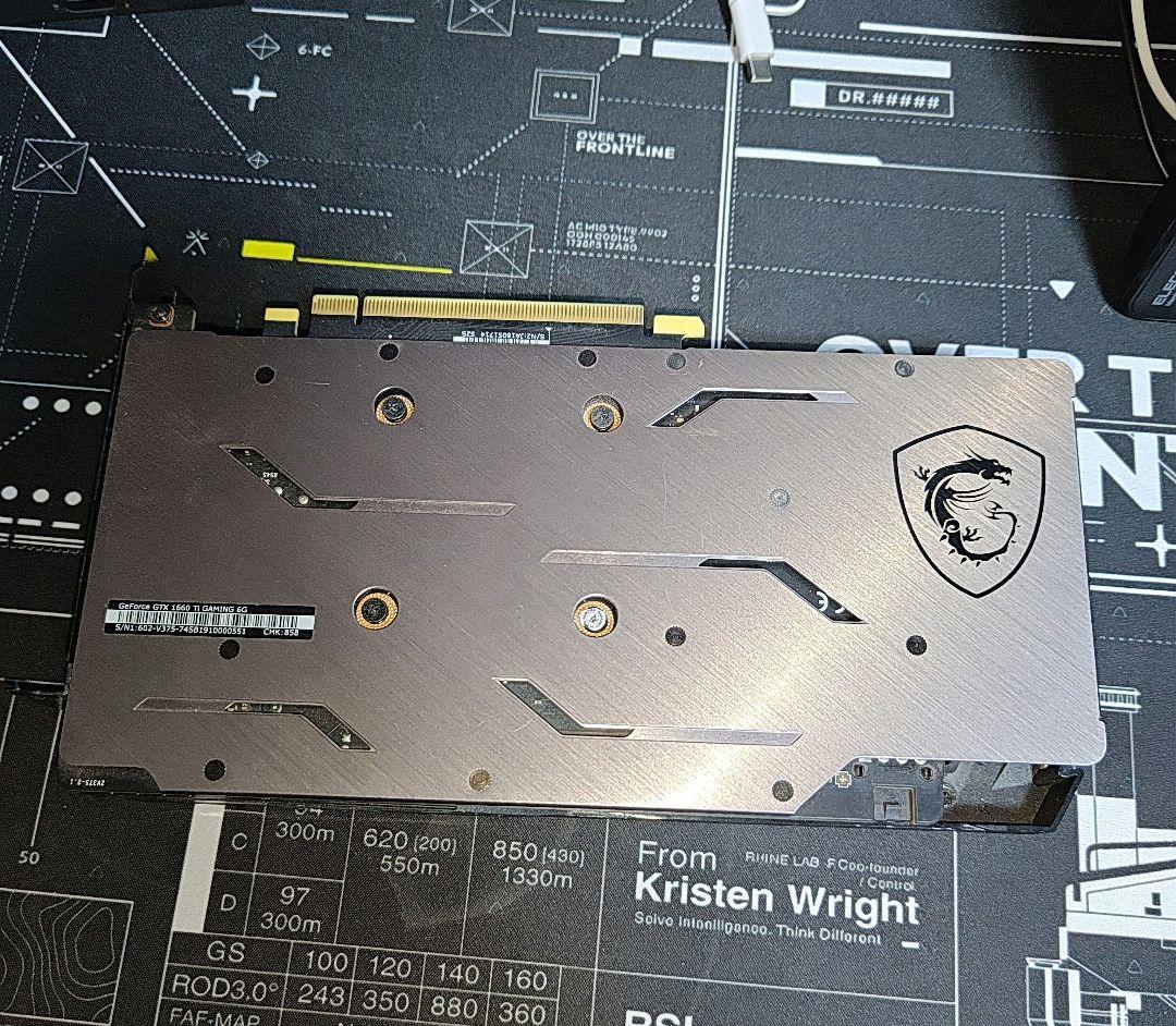 MSI GTX1660ti GAMING X 6G 作動確認済み　ジャンク扱い
