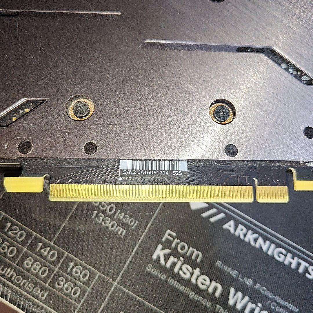 MSI GTX1660ti GAMING X 6G 作動確認済み　ジャンク扱い