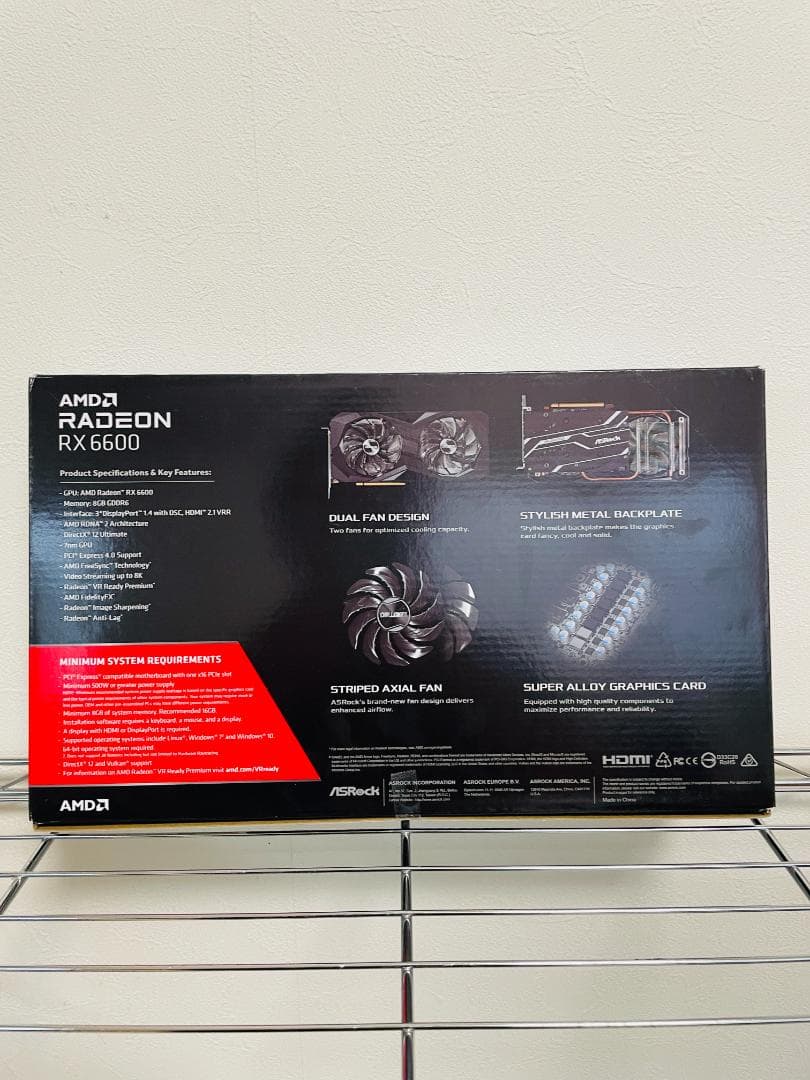 グラフィックボード・グラボ・ビデオカード AMD Radeon RX 6600 ASRock Challenger 8GB