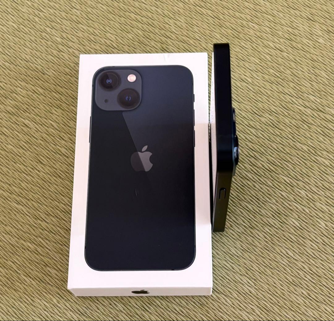 【美品】Apple iPhone 13miniミッドナイト 本体