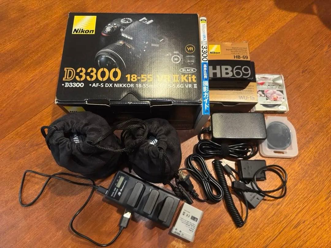 Nikon D3300 標準レンズキット + ズームレンズ+単焦点レンズ+オマケ