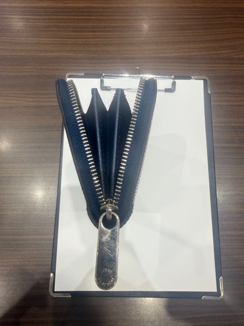 エピレザー ネイビー 長財布