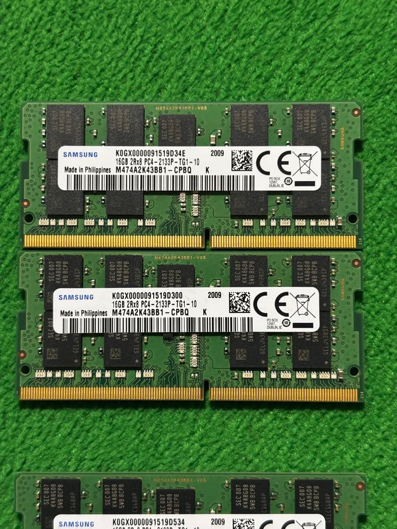 Samsung 16GB DDR4メモリ 2133p