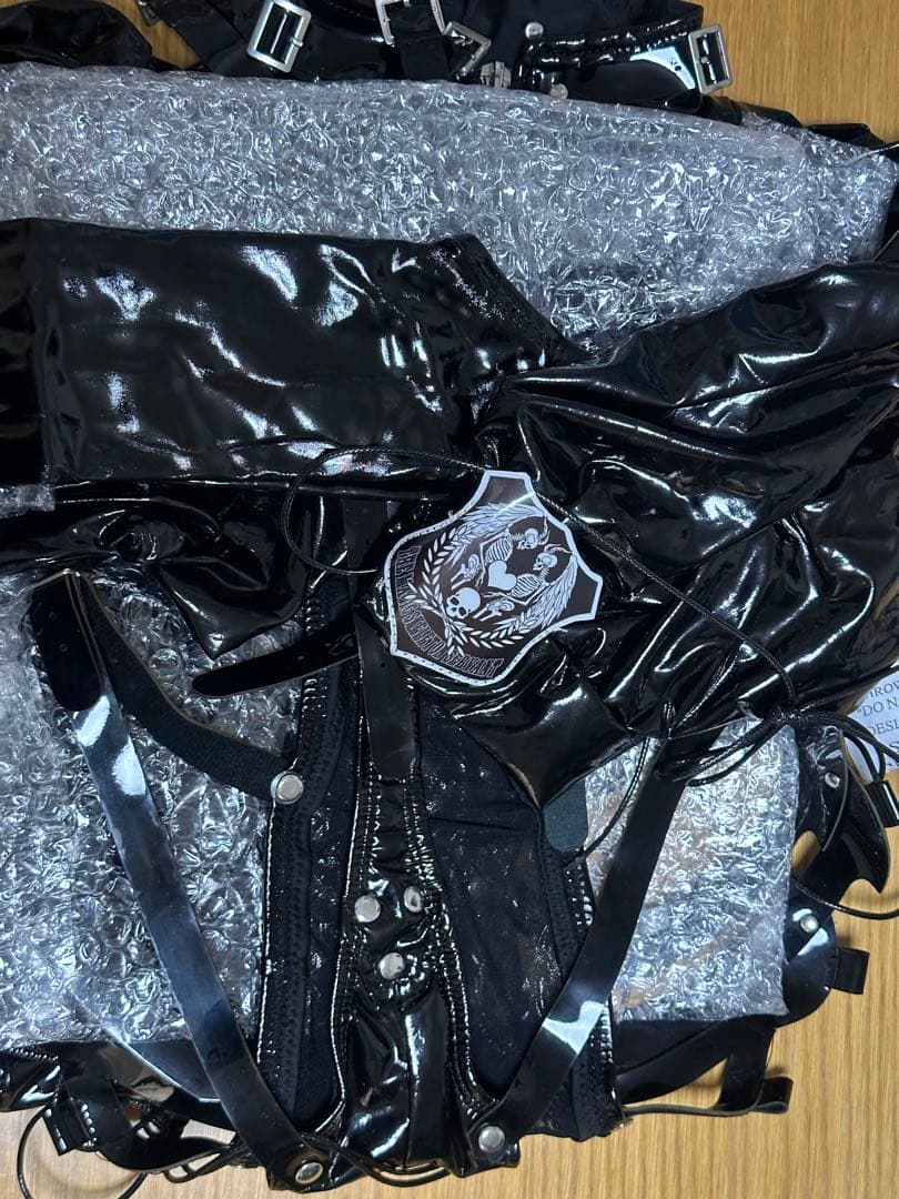 【実物写真あり】ブラック骨格デザイン歪萌舍 コスプレ衣装 Mサイズ