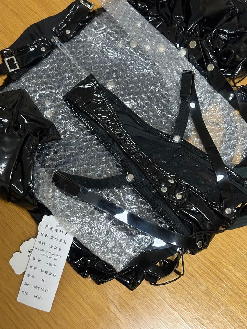 【実物写真あり】ブラック骨格デザイン歪萌舍 コスプレ衣装 Mサイズ