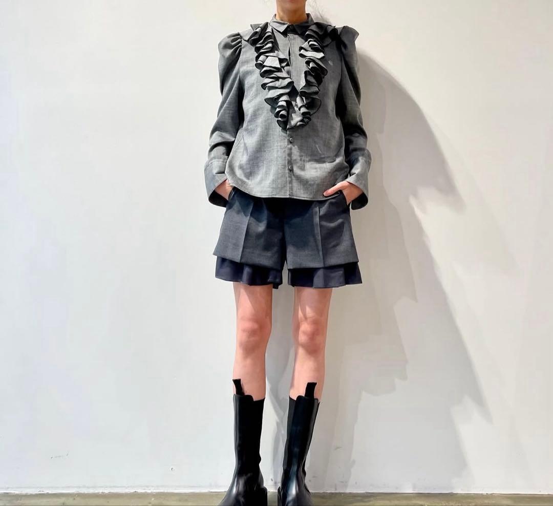 TOGA SLAB TROPICAL FRILL SHIRT フリル シャツ