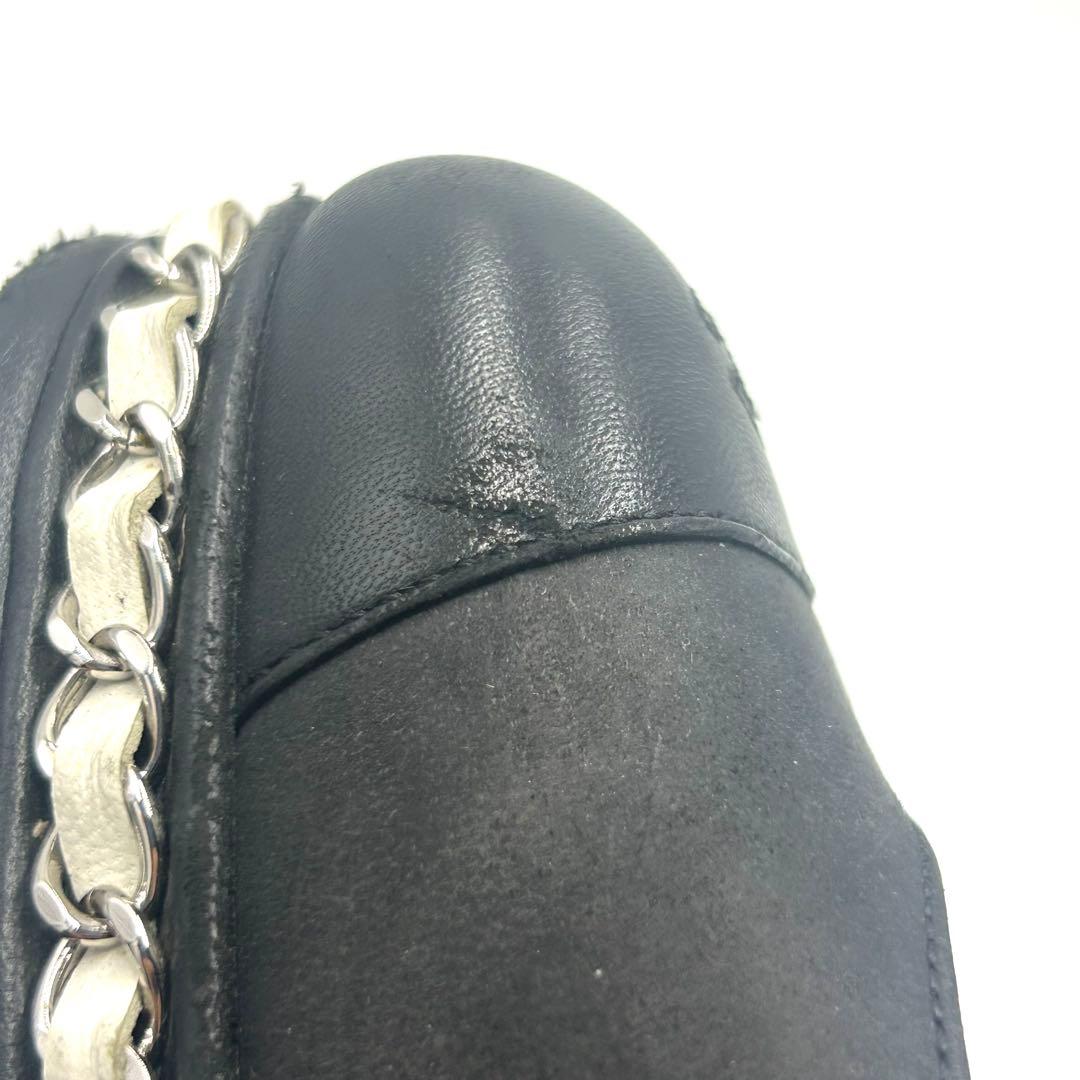 CHANEL シャネル パンプス ココマーク チェーン ブラック 23.5cm