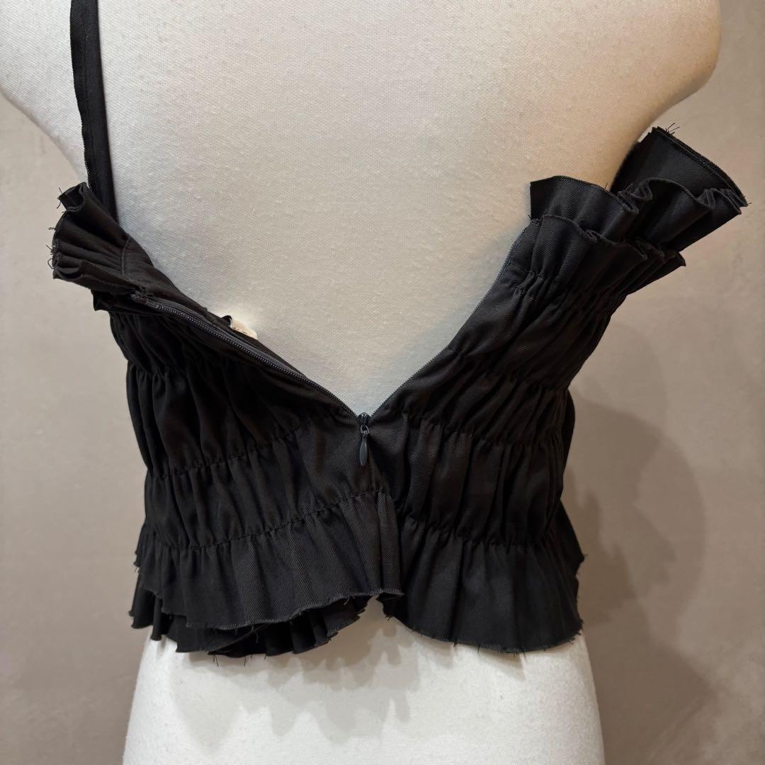 LA PEAU DE GEM buri bare top ベアトップ ブラック