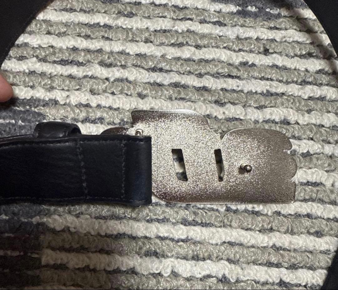 小物 afb LOGO BUCKLE BELT xxl black