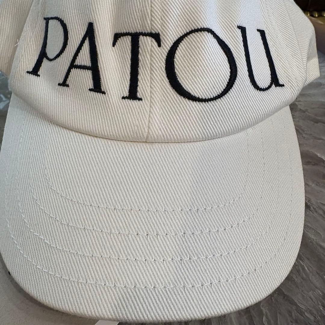【新品大人気】PATOU ロゴ入りキャップ　S ホワイト