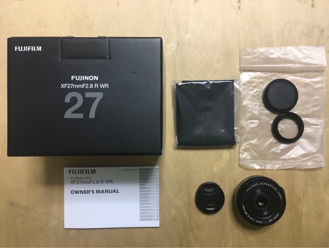 箱・付属品完備, FUJIFILM XF27mm F2.8 R WR